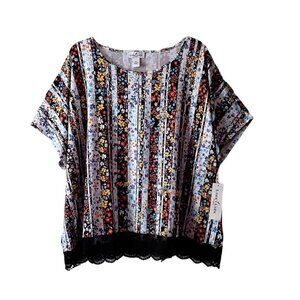 Women Larky Lark Floral Blouse- Size 4XL
